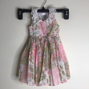 Blueberi boulevard baby girls floral dress size 12 months